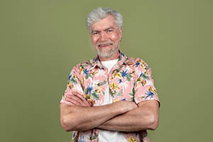 Image of smiley senior man