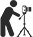 Icon of photographer with camera