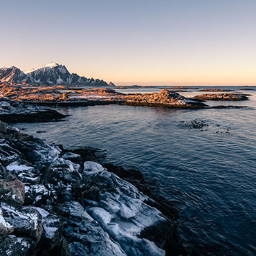Image of frosty coastline