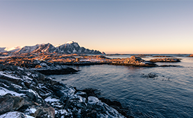 Image of frosty coastline